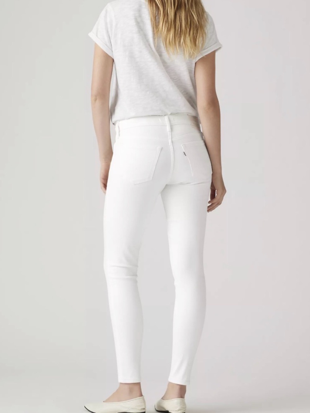 Levi's 711 White Skinny Jeans for Women - Picture 4 of 16